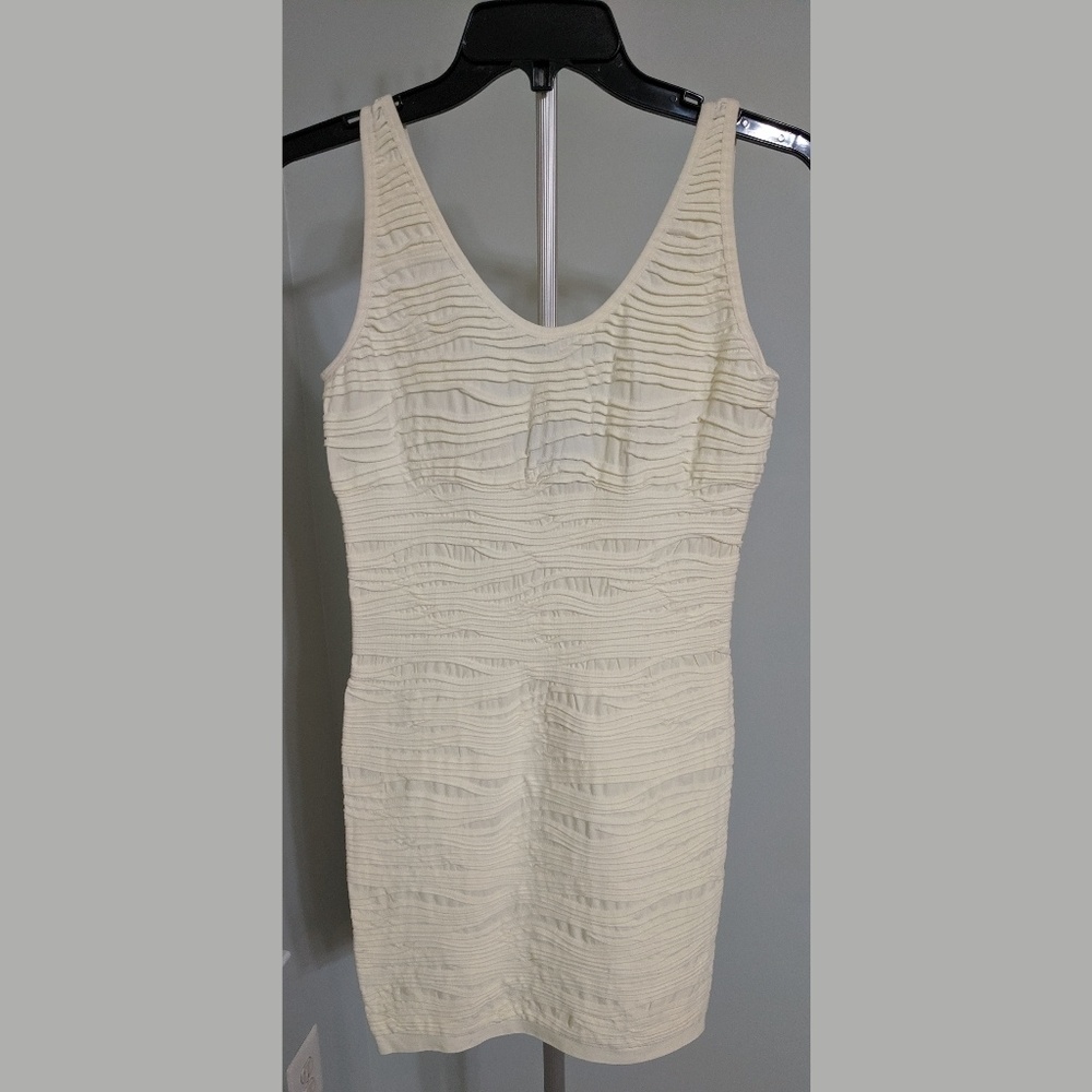 Cream colored fitted dress